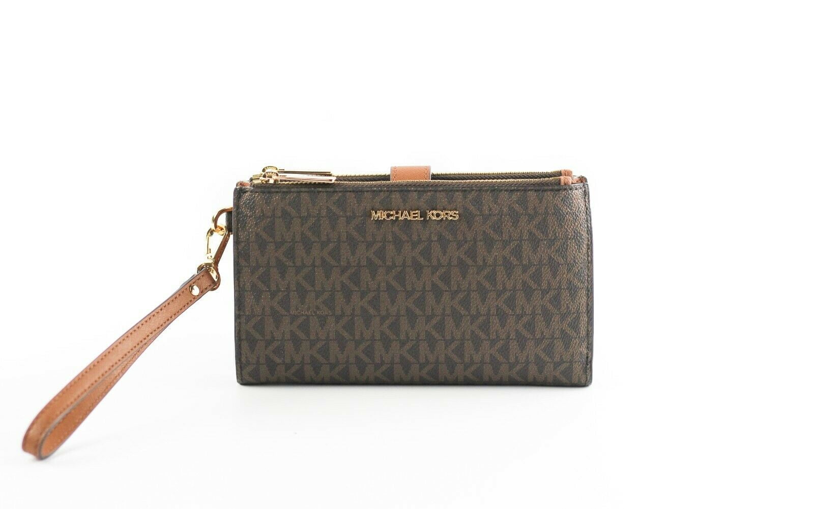 jet set travel large logo wristlet