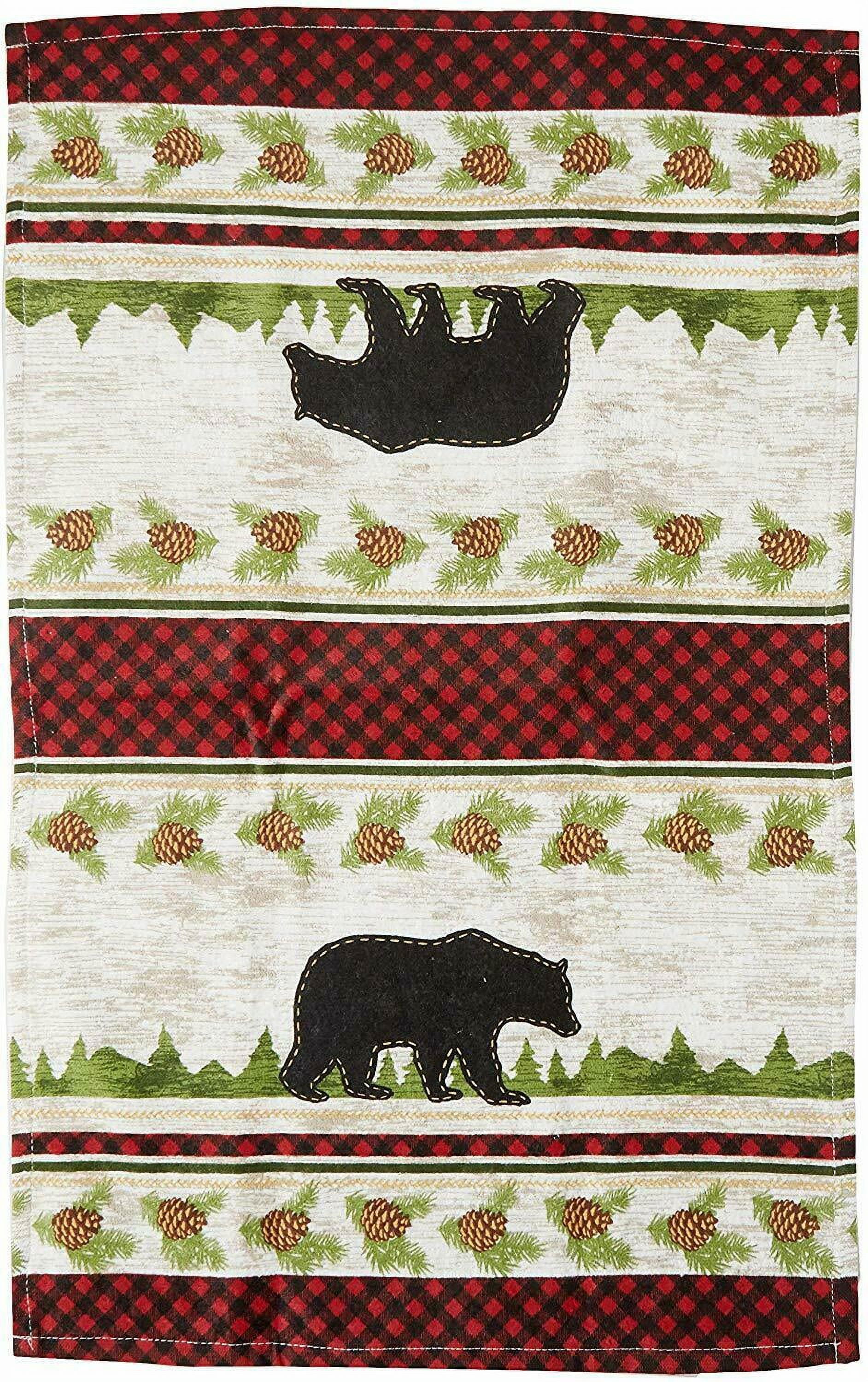 Set of 2 Pinecone Trails Moose & Bear Terry Kitchen Towels by Kay Dee Designs, Size: 2 in