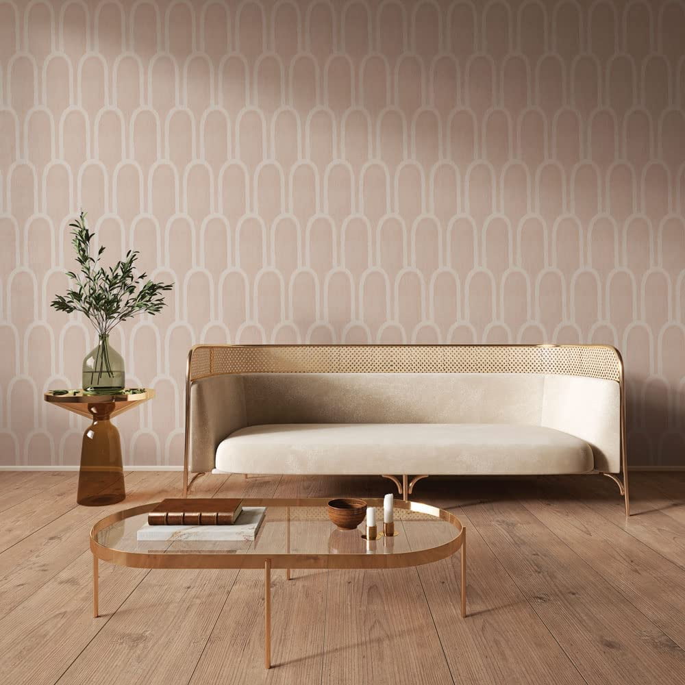 Tempaper x She She Queen Emma Pink Peel and Stick Wallpaper, 20.5" x 16.5'