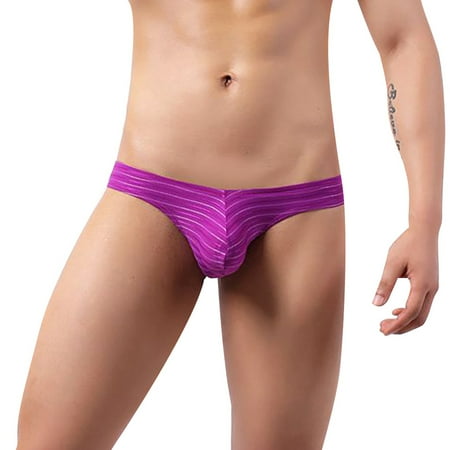 

zuwimk Men Underwear Boxer Brief Men s Underwear Sport Cooling Mesh Performance String Bikini Purple XXL