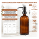 thumbnail image 2 of Dispensador De Jabon 2 Kit Vidrio Baño Accesorios Liquido XtellarColor Marrón Protección, 2 of 3