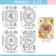 thumbnail image 2 of Troqueles de corte 3D para tarjetas con forma de corazón plegable, troqueles metálicos para palabras y plantillas., 2 of 9