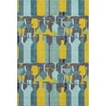 thumbnail image 2 of Addison Rugs Mayfield Washable Kitchen Martini/wine Blue Rectangle Rug, 10' x 14', 2 of 6