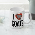 thumbnail image 5 of CafePress - I Love Goats - 20 Oz White Ceramic Mega Mug, 5 of 5