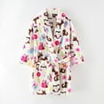 thumbnail image 2 of Penkiiy Boys Girls Robes Kids Sleepwear Soft Fleece Bathrobes Cute Housecoat Gowns 7 Years Multicolor, 2 of 3