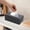 Black, variant on YIMWNYI Rectangular PU Leather Tissue Box Cover, Stylish Tissue Holder, Magnetic Bottom Design, Elegant Decor for Bathroom, Office, Car, Easy to Clean, Waterproof, Organized Tissue Storage