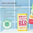 thumbnail image 5 of BRIXY Magnesium Deodorant, Odor Control With Ceramide & Niacinamide For Skin Health, Aluminum Free, Baking Soda Free, EWG VERIFIED, Sensitive Skin Deodorant, Vegan, Plastic Free, Light Scent (2 Pack), 5 of 10