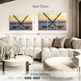 thumbnail image 4 of Elephant Stock Hockey Face Off Wall Art - Horizontal Multi Panel Canvas - Living Room Wall Decor - Sports Multi Panel - Orange And Yellow Decor - 45" x 28", 4 of 8