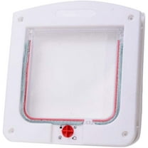 Pet Door Cat Flap Door Kit Pet Door Automatic Cats Small Dogs Pass Through Wall Mount Door Abs Safe 3Pcs