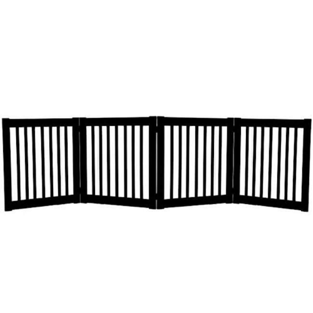 Essential Pet Products 42421 Small Four Panel Ez Pet Gate - Black
