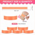 thumbnail image 2 of Uxcell Paper Wristbands for Events Party Wrist Bands Colored Waterproof Concert Identification Wristbands Hand Bands Fluorescent Red, 2 of 7