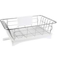 thumbnail image 1 of 1 Set Dish Drying Rack Stainless Steel Utensil Cutlery Holder Kitchen Dish Drainer, 1 of 6