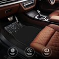 thumbnail image 6 of Pofeuu Silver Glitter1 Print Car Foot Mat Set of 4 Pieces - All-Weather Full Set Floor Mats for Cars Trucks SUVs, 6 of 7
