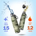 thumbnail image 2 of 29oz Insulated Water Bottle with Tea Infuser, Stainless Steel Travel Mug, Camouflage Print, 2 of 6