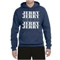 thumbnail image 2 of Wild Bobby Jerry Springer 90's TV Talk Show Host Jerry Jerry Chant Famous People Unisex Hoodie Sweatshirt, Vintage Heather Navy, XX-Large, 2 of 6