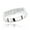 White, variant on Unique 14K Natural 0.6 Ctw Real Diamonds Mens Wedding Band (White Gold Size 6)