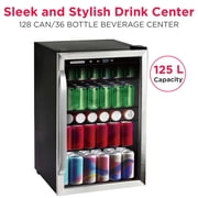 Frigidaire 4.4 Cu. ft. 126-Can Beverage Center Refrigerator, EFMIS155, Stainless Steel