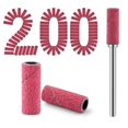 thumbnail image 1 of Cellentool 200 brocas para uñas pequeñas bandas de lijado con broca de mandril de 3,1 mm mini bandas de lijado lima de uñas para manicura y pedicura de gel acrílico (grano 180 rojo rosa), 1 of 5
