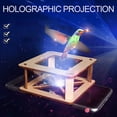 thumbnail image 2 of XFGOU Puzzle games Toys and Hobbies 1 Set STEM 3D Holographics Projection DIY Kit Science Experiment Assembly 3D Wooden Puzzle Craft Educational DIY Gift Toys For Kids Education, 2 of 9