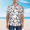 thumbnail image 2 of JUNZAN Bird Pattern Hawaiian Shirt for Men,Summer Beach Casual Short Sleeve Button Down Shirts-Small, 2 of 5