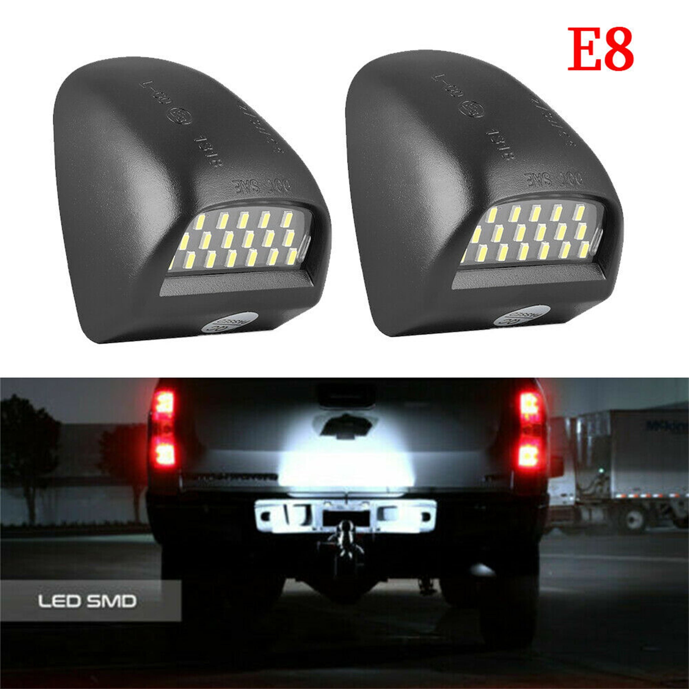 For 1999-2013 Chevy Silverado Avalanche Bright SMD LED License Plate Light Lamp