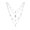 Silver, variant on LYMAYTER Lightweight Necklace Bohemia Layered Choker Necklace - Hexagram, Crystal