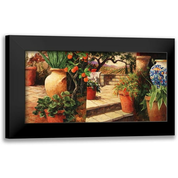 Fronckowiak, Art 14x9 Black Modern Framed Museum Art Print Titled - Turo Tuscan Orange