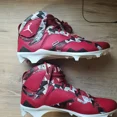thumbnail image 2 of Ni - ke Ni - ke Air Jordan 7 Alpha Menace Oklahoma Sooners PLAYER EXCLUSIVE Cleats Mens 12, 2 of 5