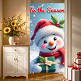 thumbnail image 5 of Snowman Decorations Tis the Season Banner Christmas Parties Winter Wonderland Holiday Celebrations Festive Decor, 5 of 9