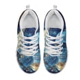 thumbnail image 2 of chaqlin Skull Sneakers for Women Walking Shoes Comfortable Lace-Up Running Shoes Flower Breathable Slip-on Jogging Shoe Outdoor Mesh Trainers for Men Size 7, 2 of 7