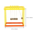 thumbnail image 3 of Newtons Cradle Balance Balls Plastic Multi Color Science Toy for Kids Playing 5 Pieces, 3 of 8