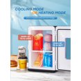 thumbnail image 6 of 15L Mini Fridge, 21 Can Bedroom Refrigerator, Portable Cooler &Warmer, Beverage & Skincare, 110V/12V, Black, 6 of 9