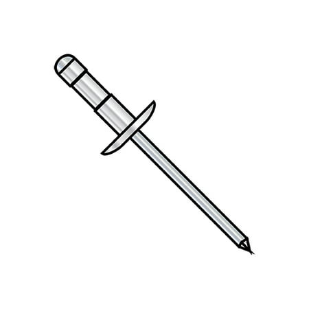 

1/8X.125-.312 Large Flange Dome Head Multi Grip Rivet Zinc (Pack Qty 7 000) BC-X-0414Y