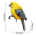 thumbnail image 2 of Bird Figurines 17cm Realistic Resin Statue Decorative Garden Patio Balcony Ornament for Home and Outdoor, 2 of 3