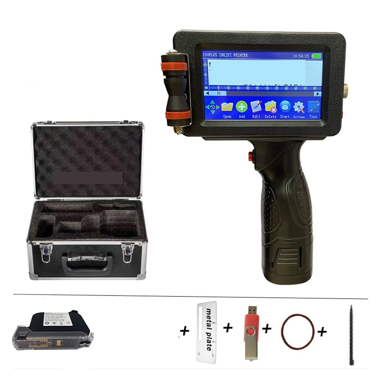 Printer Jet, 25 Languages 12.7mm Smart Printer, Variable QR Strip Batch Code Numbering Logo Label Handheld Thermal Inkjet Printer
--------
,Fast Printing