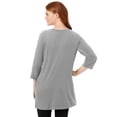 thumbnail image 2 of Woman Within Plus Size Perfect Three-Quarter-Sleeve Scoopneck Tunic, 2 of 6