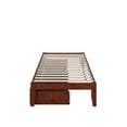 thumbnail image 3 of Colorado Twin Extra Long Bed with USB Turbo Charger and 2 Extra Long Drawers in Walnut, 3 of 7