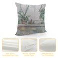 thumbnail image 4 of Patifu Plant Graphic Decorative Cushion Cover for Home Couch Living Room Bed Sofa Short Plush Home Furnishing 12x12in, 4 of 5