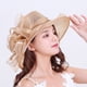thumbnail image 1 of Sombrero de primavera y verano para mujer, sombrero de malla dura transparente con flores, sombrero de visera para el sol, sombrero de playa, sombrero de protección solar, 1 of 5