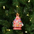 thumbnail image 2 of Mr. Christmas 4" Nostalgic Ceramic Tree Ornament, Pink, 2 of 5