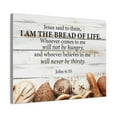 thumbnail image 2 of Bible Verse Canvas Bread of Life John 6:35 Scripture Wall Art Christian Home Decor, 2 of 9