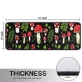 thumbnail image 5 of Kitchen Rugs Sets Of 2,Red Mushroom Leaf Black Pattern Anti Fatigue Kitchen Mat Rugs Non Slip Washable,Decorative Kitchen Floor Mats for Kitchen,Sink,Laundry,17"x47"+17"x47", 5 of 5