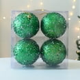 thumbnail image 7 of Xuniizn Christmas Ornaments Set - Pearl Sequin Christmas Ball Pendant Christmas Tree Decorations Available In Gold Green And Red, Green, 7 of 7