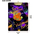 thumbnail image 3 of FMSHPON Halloween Jack O Lantern Skull Party Clipboard Hardboard Wood Nursing Clip Board and Pull for Standard A4 Letter 13x9 inches, 3 of 5