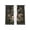 Black, variant on Black Spring Floral Sheer Curtains 45 Inch Length 2 Panels Set Window Treatments, Elegant Pastoral Flowers Birds Watercolor Rod Pocket Semi Curtains for Living Room/Bedroom/Kitchen, 104"W x 45"L