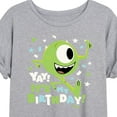thumbnail image 3 of Disney Monsters Inc - Mike Yay It's My Birthday - Women's Oversized T-Shirt, 3 of 5