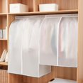 thumbnail image 1 of Clothes hanging garment protection garment bag Breathes in wardrobes, 1 of 2