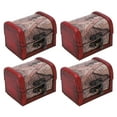 thumbnail image 4 of Wooden Jewelry Box, Widely Used Vintage Style 4 Pieces Treasure Box  For Necklace For Earring For Rings, 4 of 8