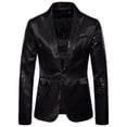 thumbnail image 3 of HWRETIE Men's Winter Fashion Personality Sequins Casual Suit Jacket,Shiny Party Coat Trendy Stylish Outerwear, 3 of 4