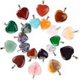 thumbnail image 2 of 20 PCS Corazón Piedra Chakra Colgante Cuentas DIY Crystal Charms 2 Tamaños Diferentes Colores Surtidos oso de fresa Electrónica, 2 of 5